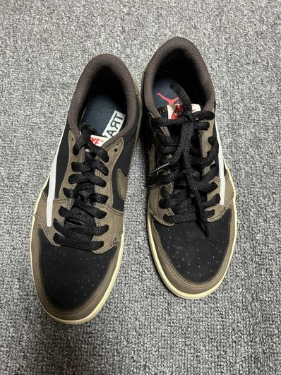 Travis Scott × Nike Air Jordan 1 Low OG SP-T "Black/Dark Mocha"