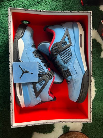 Travis Scott × Nike Air Jordan 4 Retro Cactus Jack "University Blue"