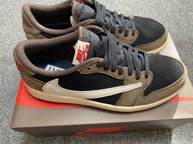 Travis Scott × Nike Air Jordan 1 Low OG SP-T "Black/Dark Mocha"