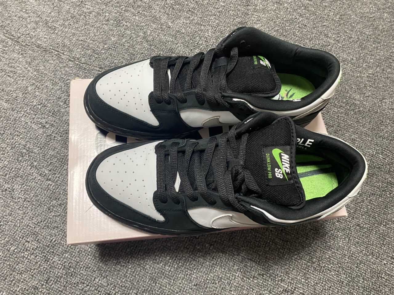 STAPLE × Nike SB Dunk Low "Pigeon Black/White"