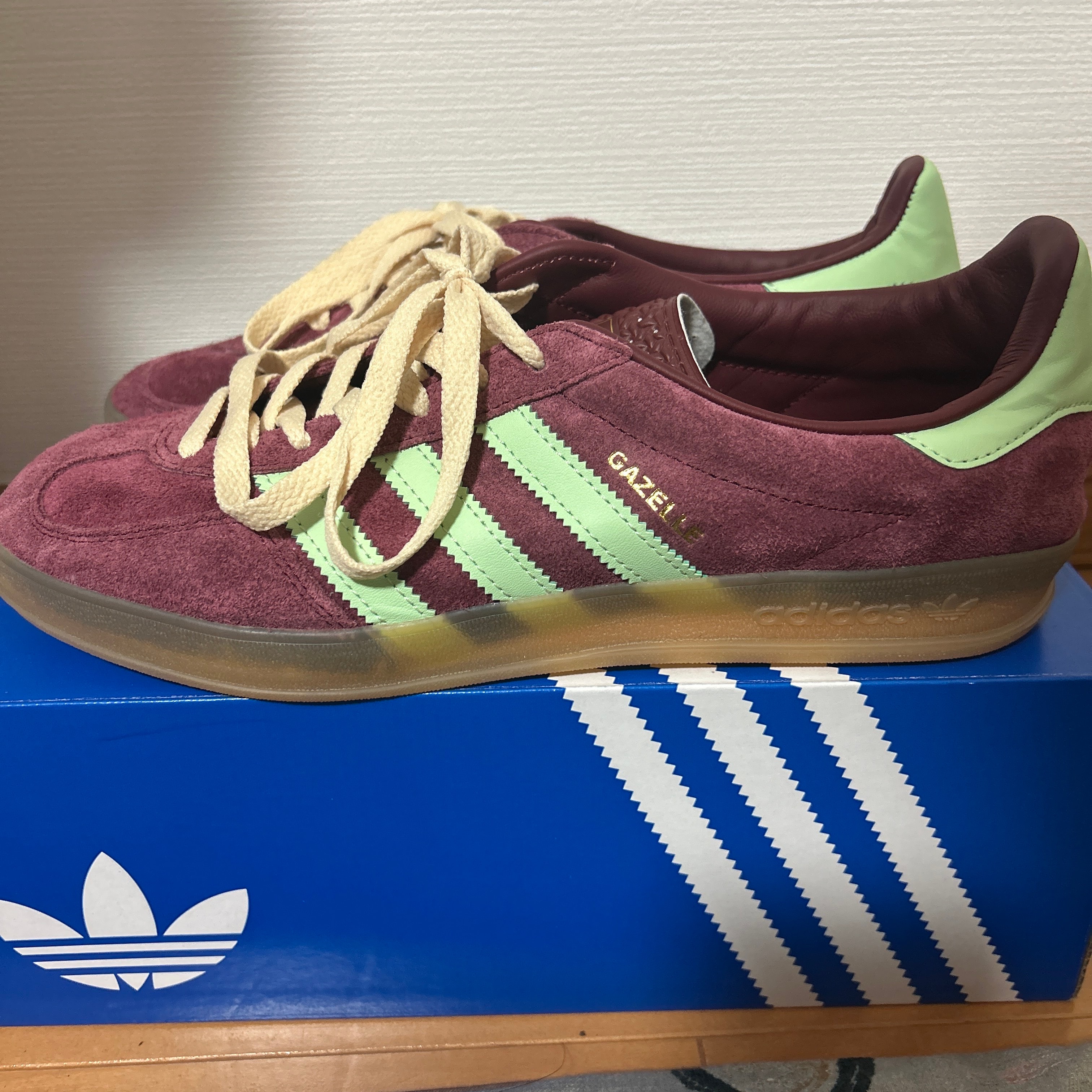 adidas Gazelle Indoor "Shadow Red/Semi Green Spark/Gum"