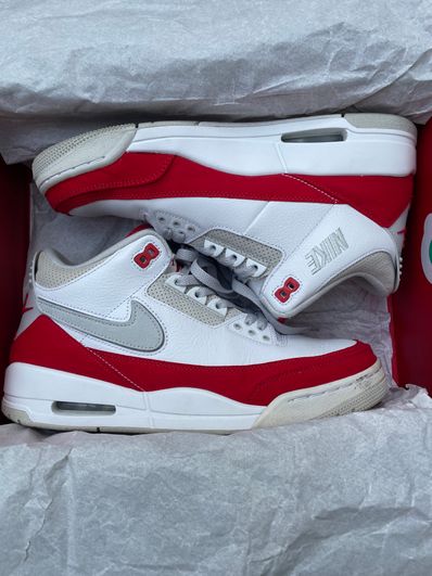 Air jordan 3 retro sales tinker white university red