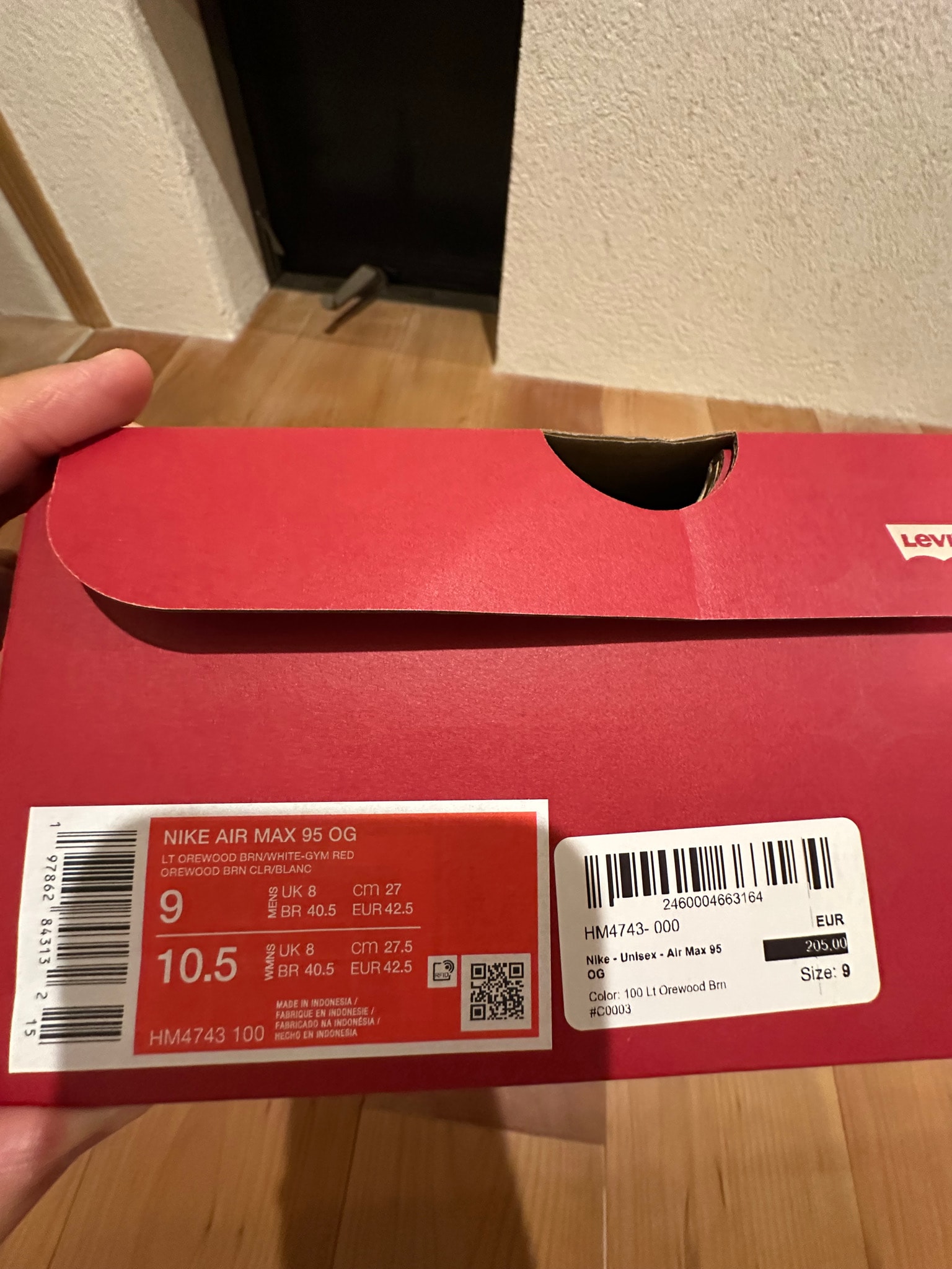 Levi's × Nike Air Max 95 OG "Denim White"