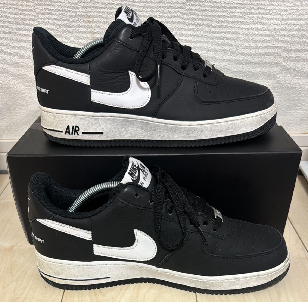 Supreme × COMME des GARCONS SHIRT × Nike Air Force 1 Low "Black/White" (2018)
