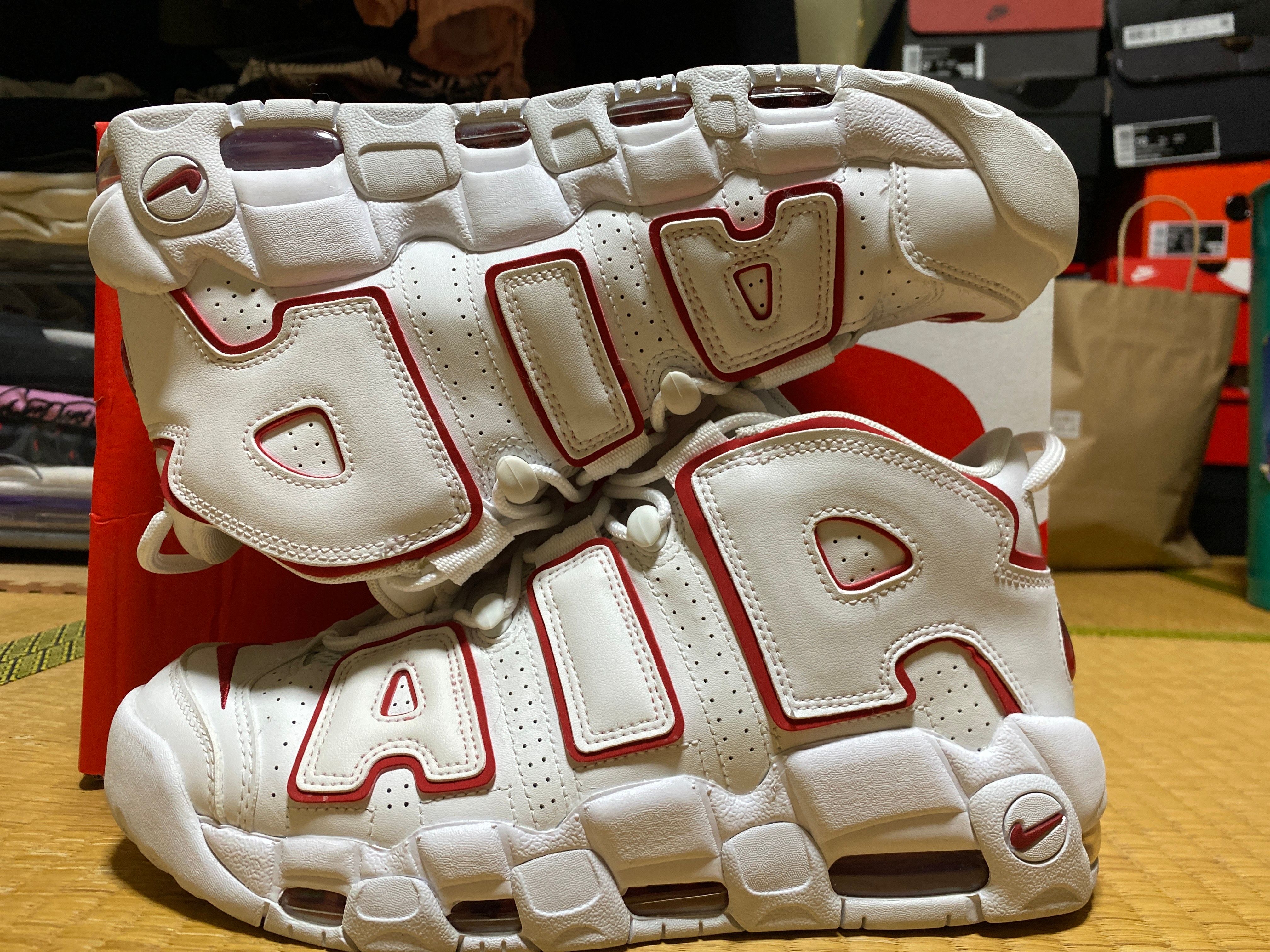 NIKE AIR MORE UPTEMPO "WHITE/VARSITY RED" (2021)