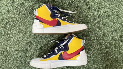 sacai × Nike Blazer Mid "Varsity Maize/Varsity Red"