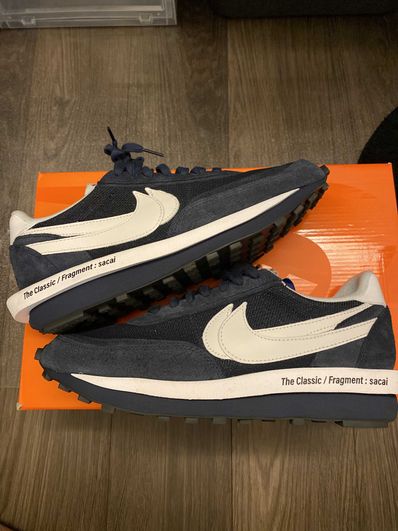 Fragment × sacai × Nike LD Waffle "Blackended Blue"