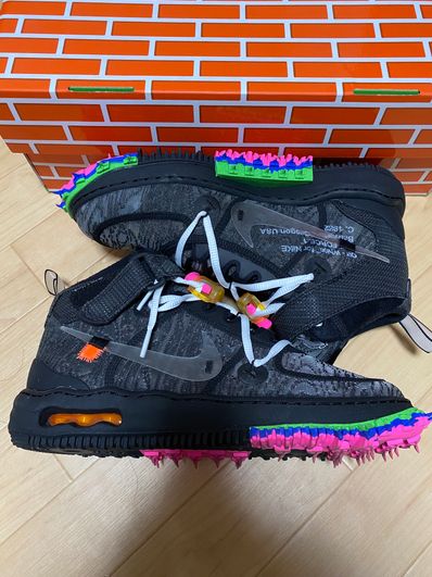 Off-White × Nike Air Force 1 Mid "Black"