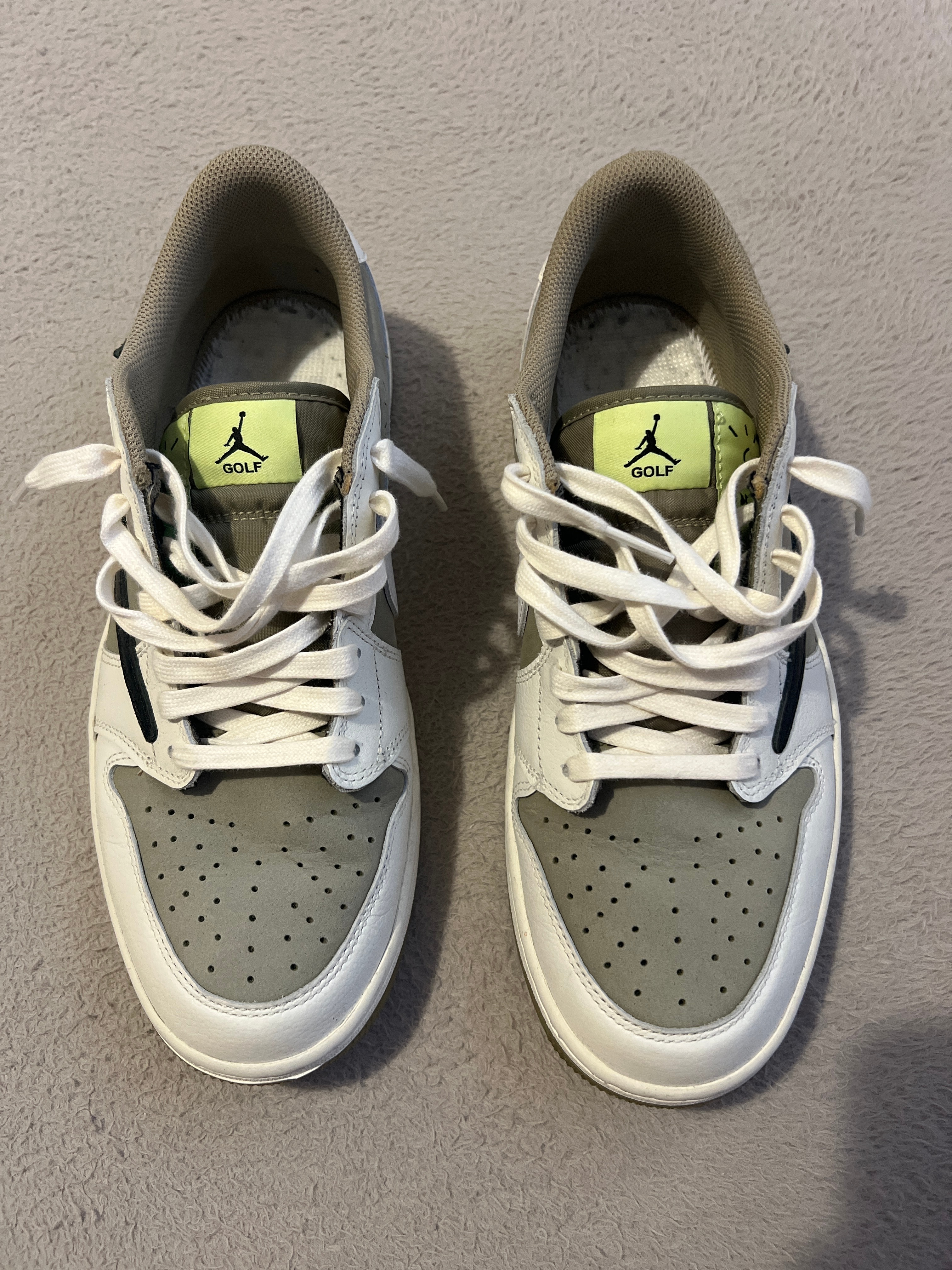 Travis Scott × Nike Air Jordan 1 Low Golf NRG "Neutral Olive"