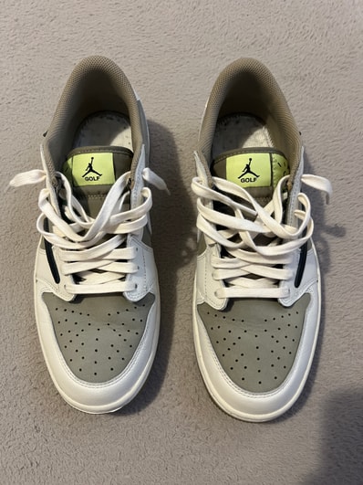 Travis Scott × Nike Air Jordan 1 Low Golf NRG "Neutral Olive"
