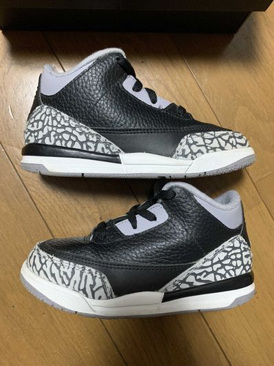 Nike TD Air Jordan 3 Retro "Black Cement" (2018)