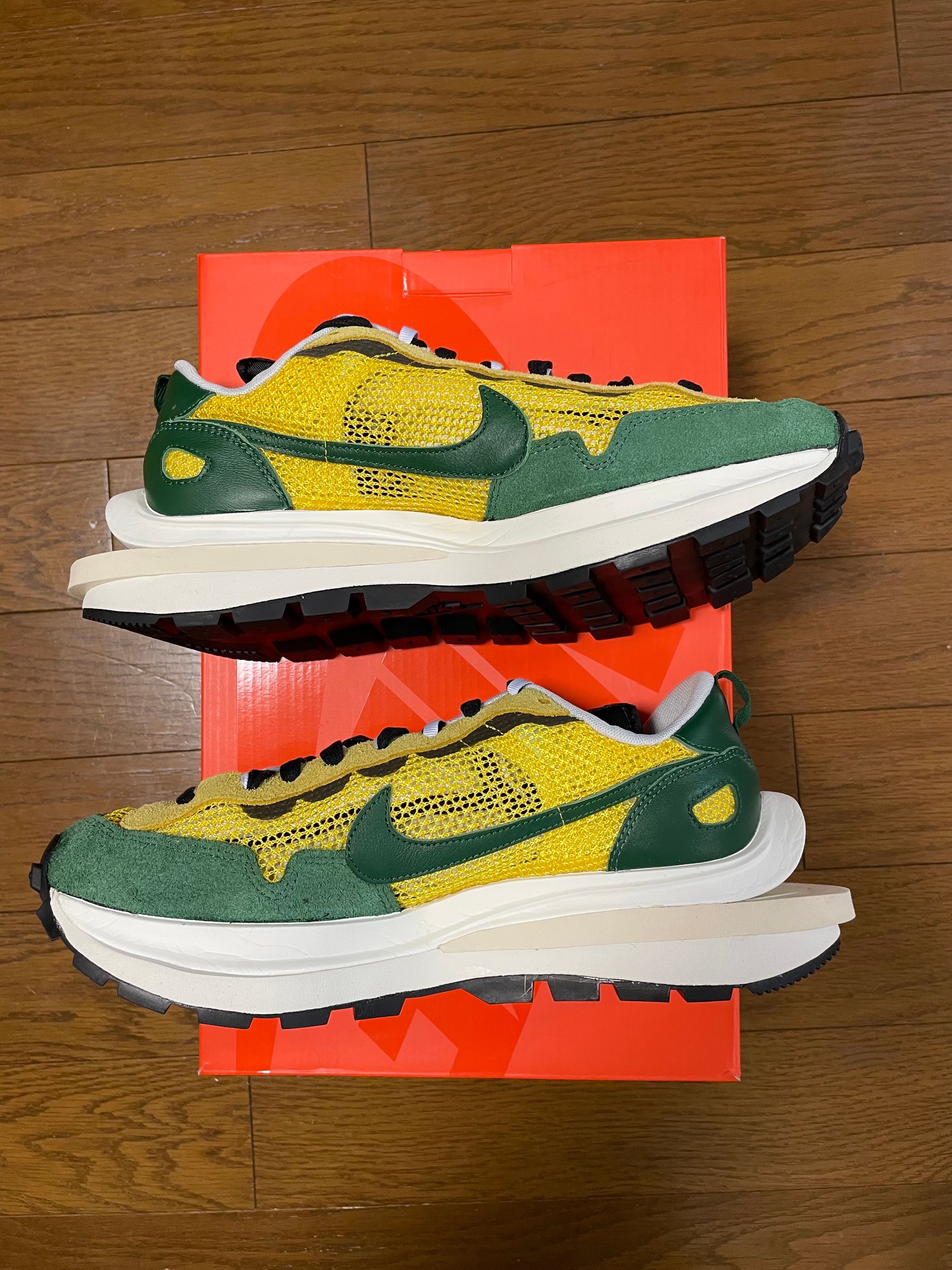 sacai × Nike Vapor Waffle "Tour Yellow/Stadium Green-Sail"