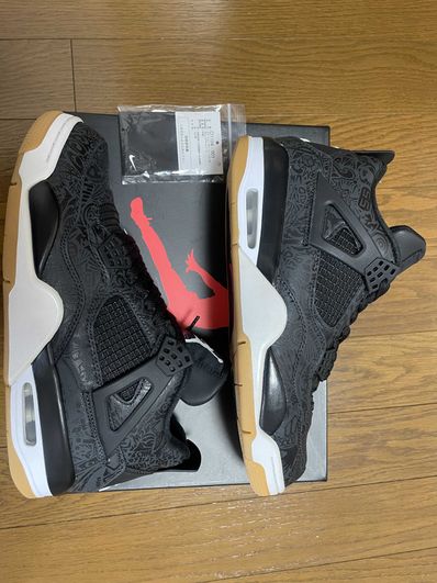 Nike Air Jordan 4 Retro "Laser Black/Gum"