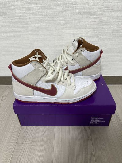 Nike Dunk High Pro "Sail/Team Crimson"
