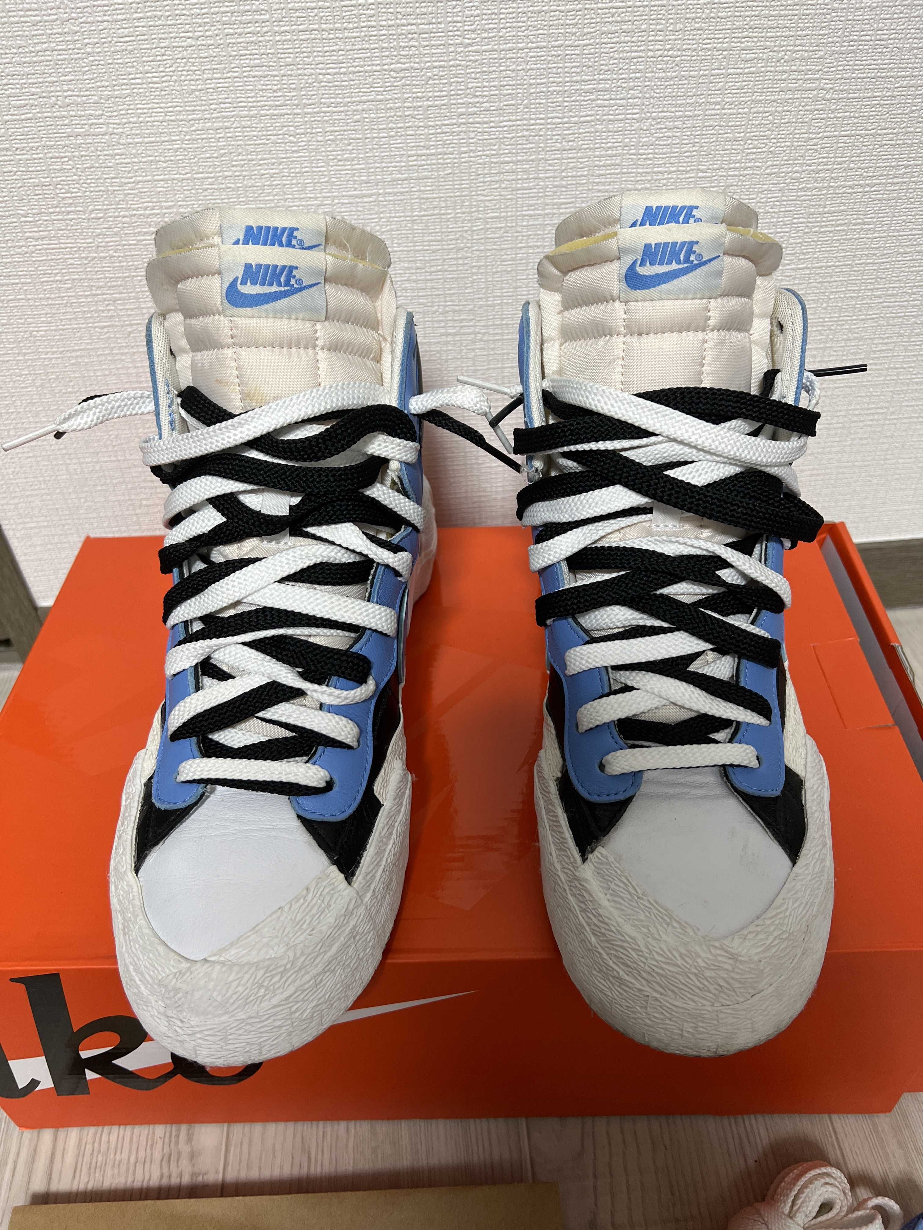 sacai × NIKE BLAZER MID "BLACK / BLUE"