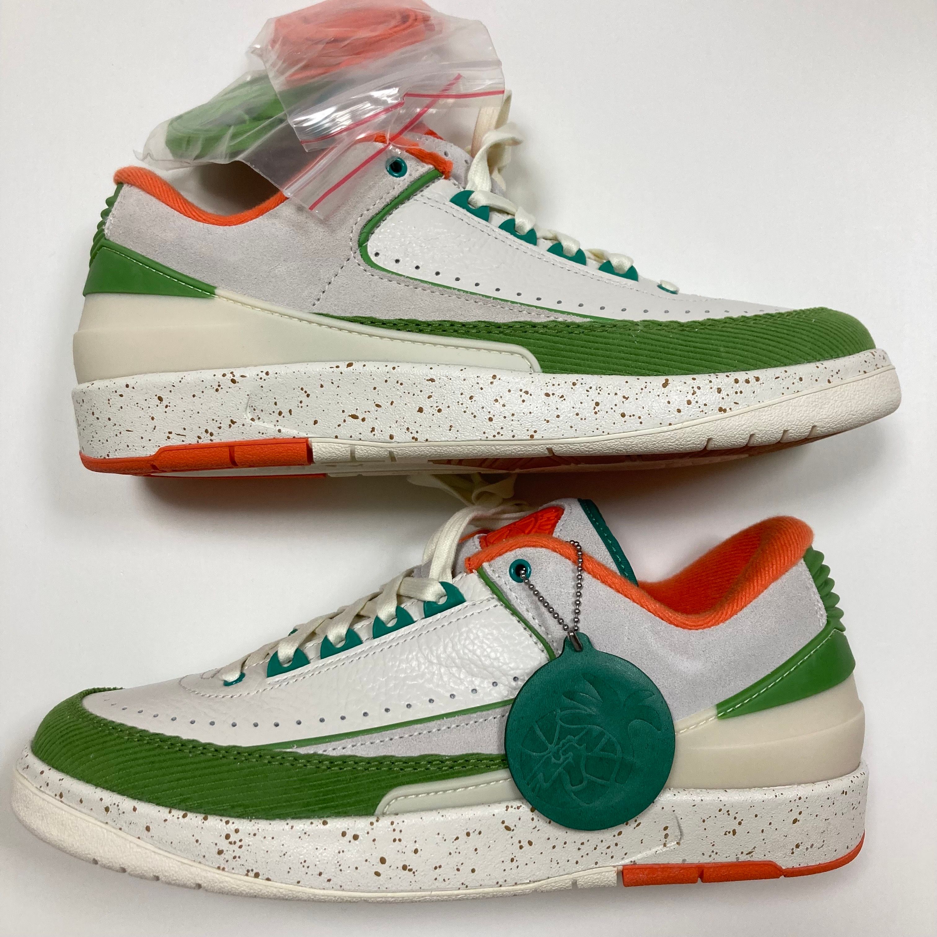 The Titan × Nike Women's Air Jordan 2 Low "Safety Orange/Chlorophyll"