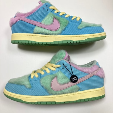 VERDY × Nike SB Dunk Low Pro QS "Visty/Blue Gaze and Enamel Green"