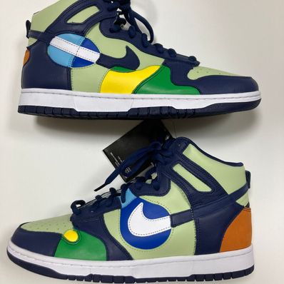 Nike Women's Dunk High "Pistachio and Midnight Navy"