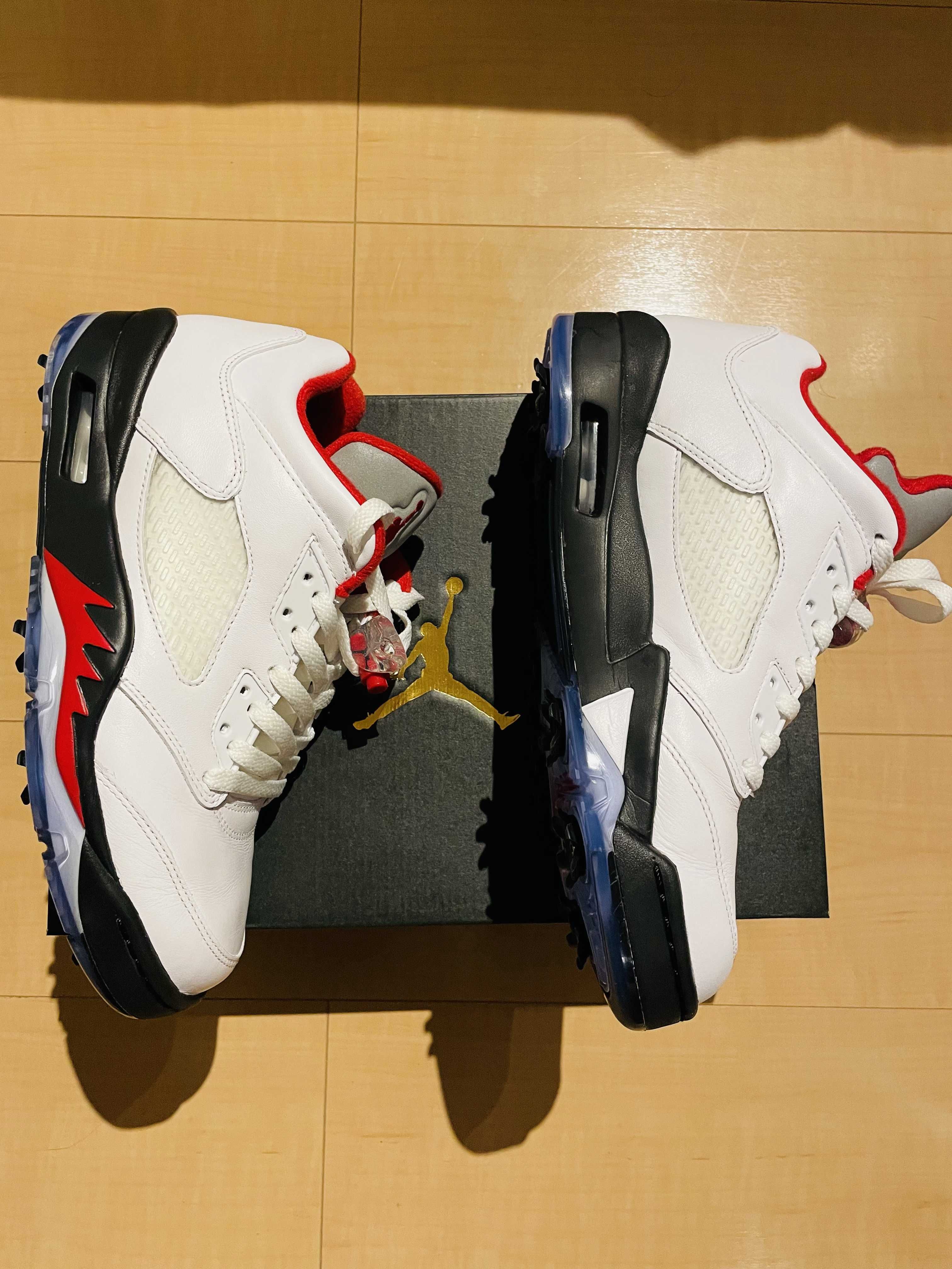 Nike Air Jordan 5 Retro Low Golf "Fire Red/Silver Tongue"