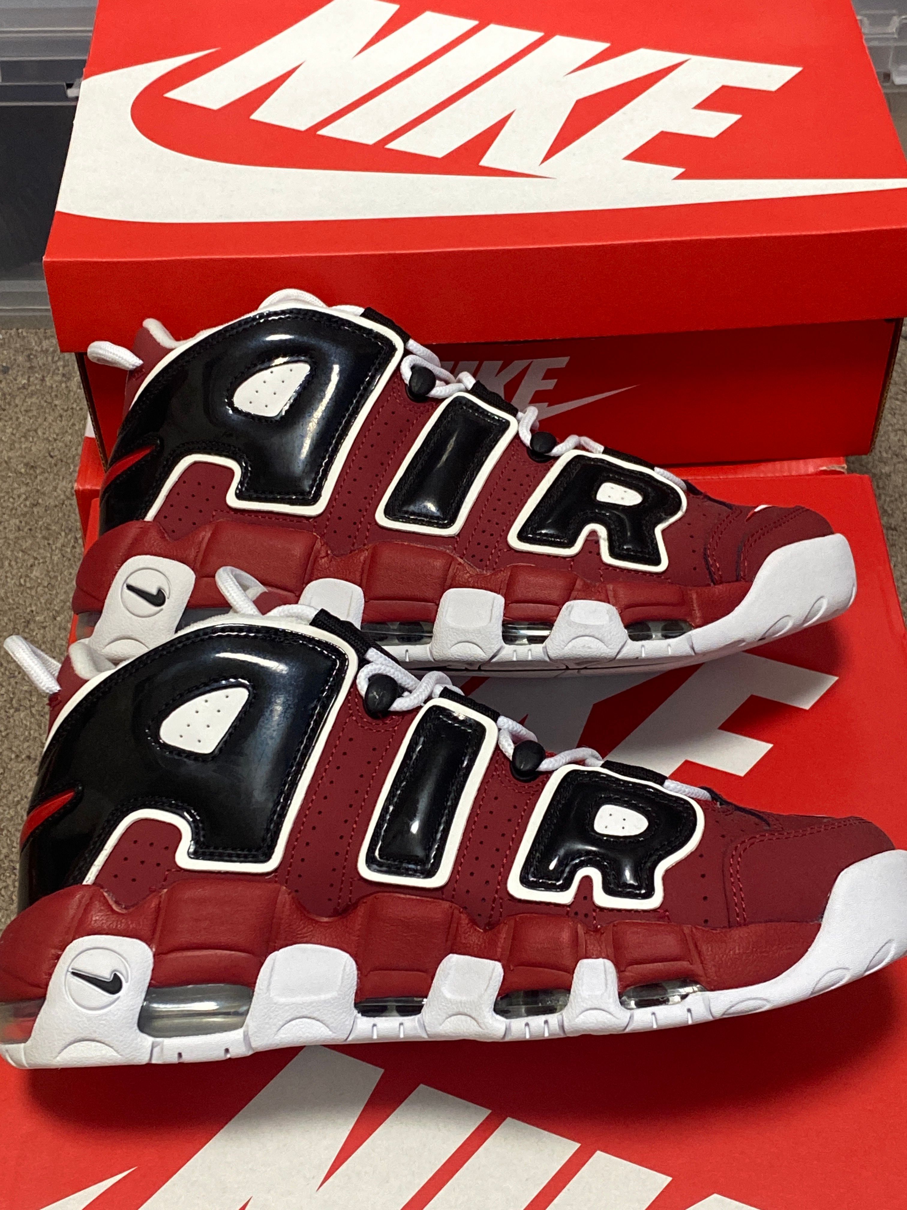 Nike Air More Uptempo ’96 "Black and Varsity Red" (2021) 