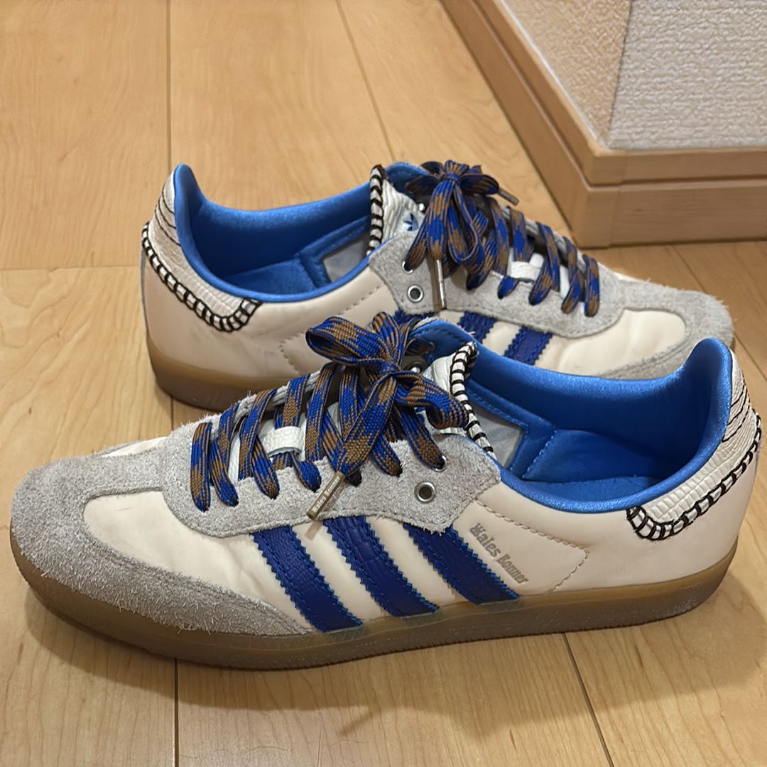 Wales Bonner × adidas Nylon Samba "Wonder Clay/Team Royal Blue/Wonder White"