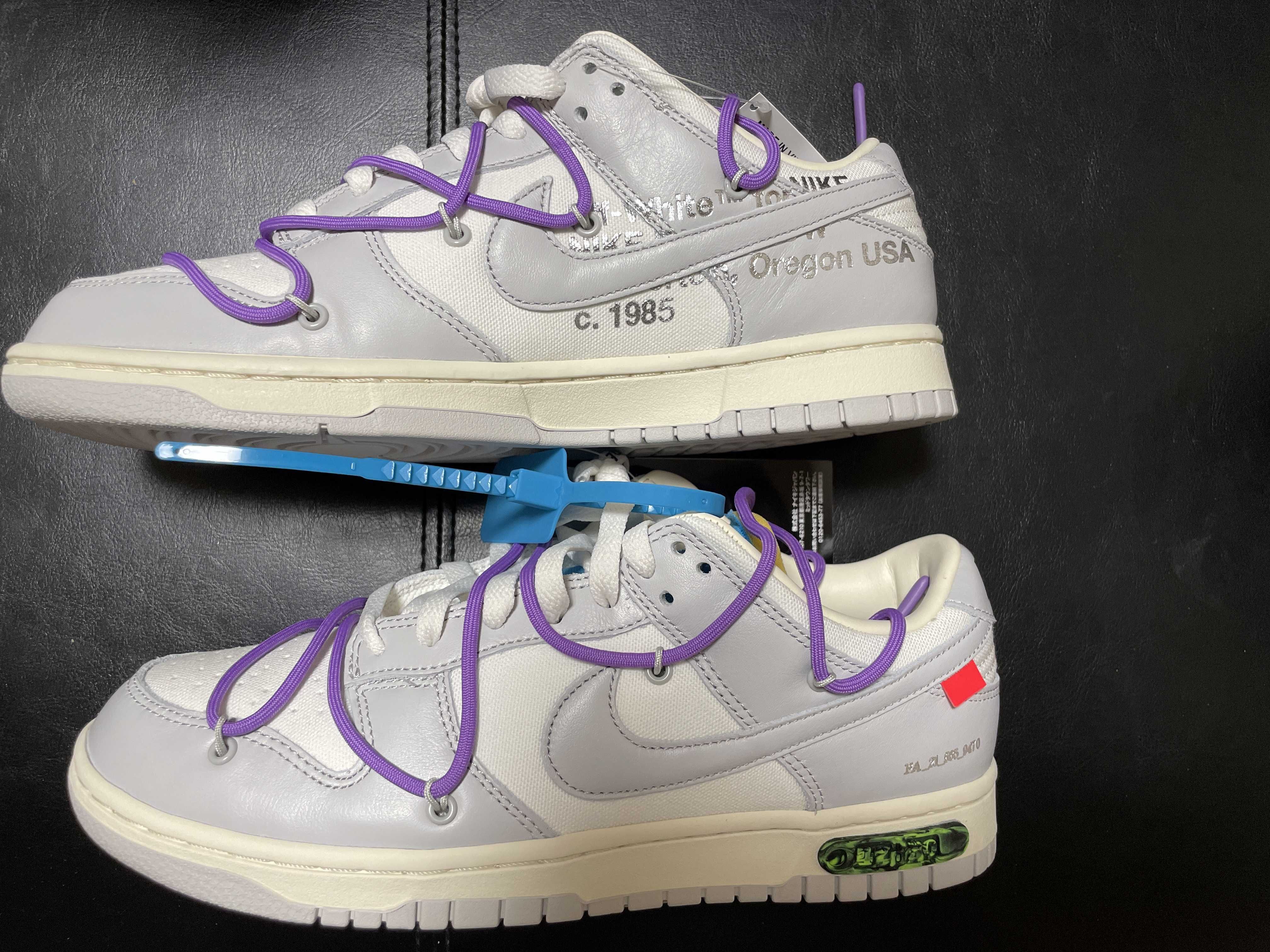 Off-White × Nike Dunk Low "Sail/Neutral Gray"