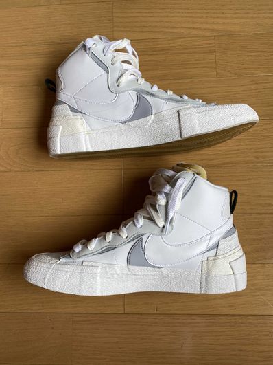 sacai × NIKE BLAZER MID "WHITE/WOLF GREY"