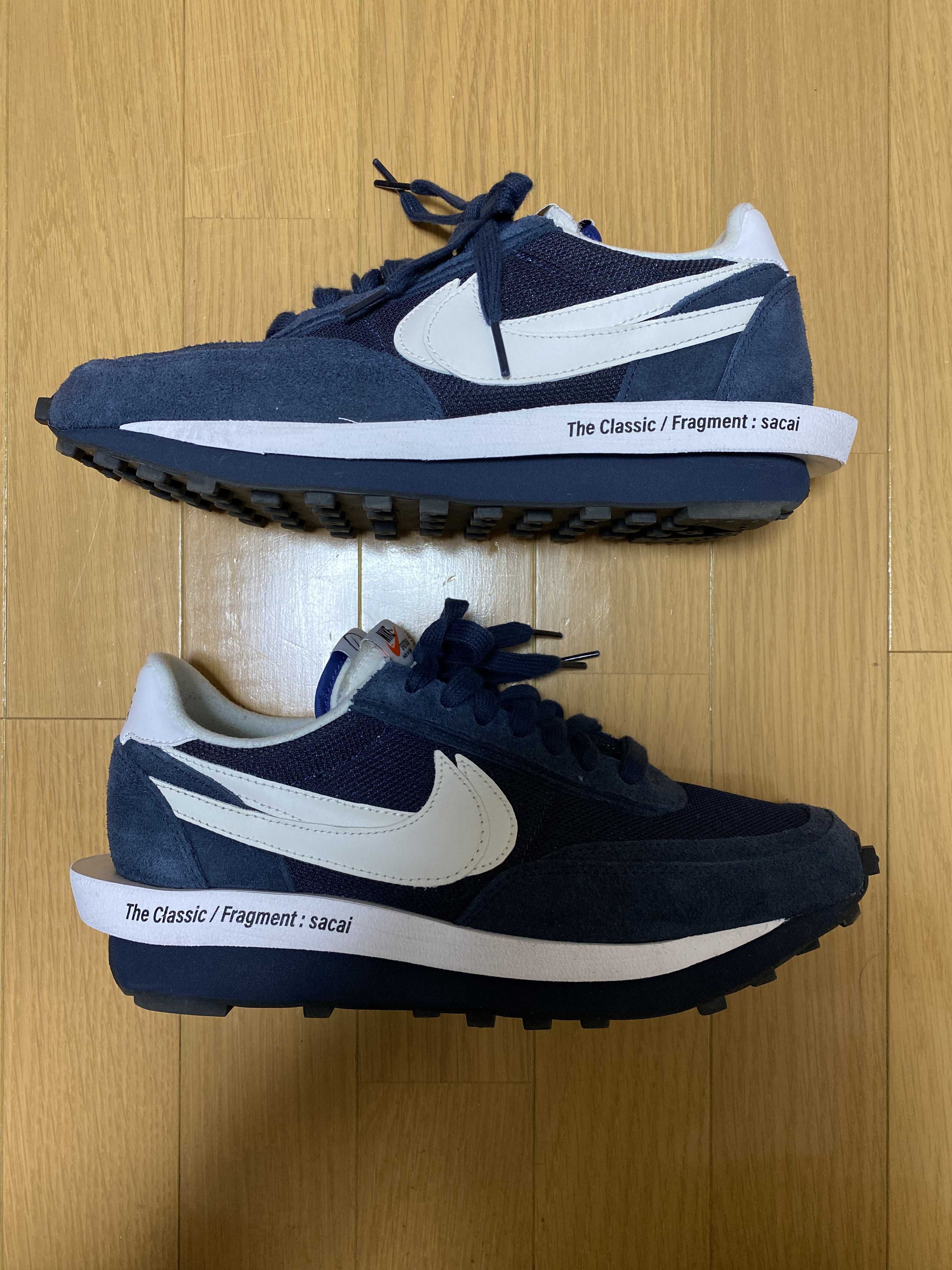 Fragment × sacai × Nike LD Waffle "Blackended Blue"
