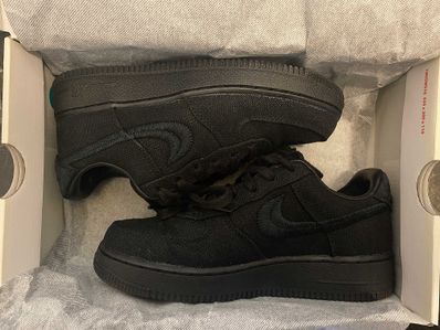 Stussy × Nike Air Force 1 Low "Triple Black"