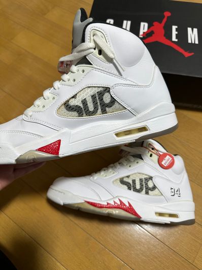 Supreme × Nike Air Jordan 5 Retro "White"