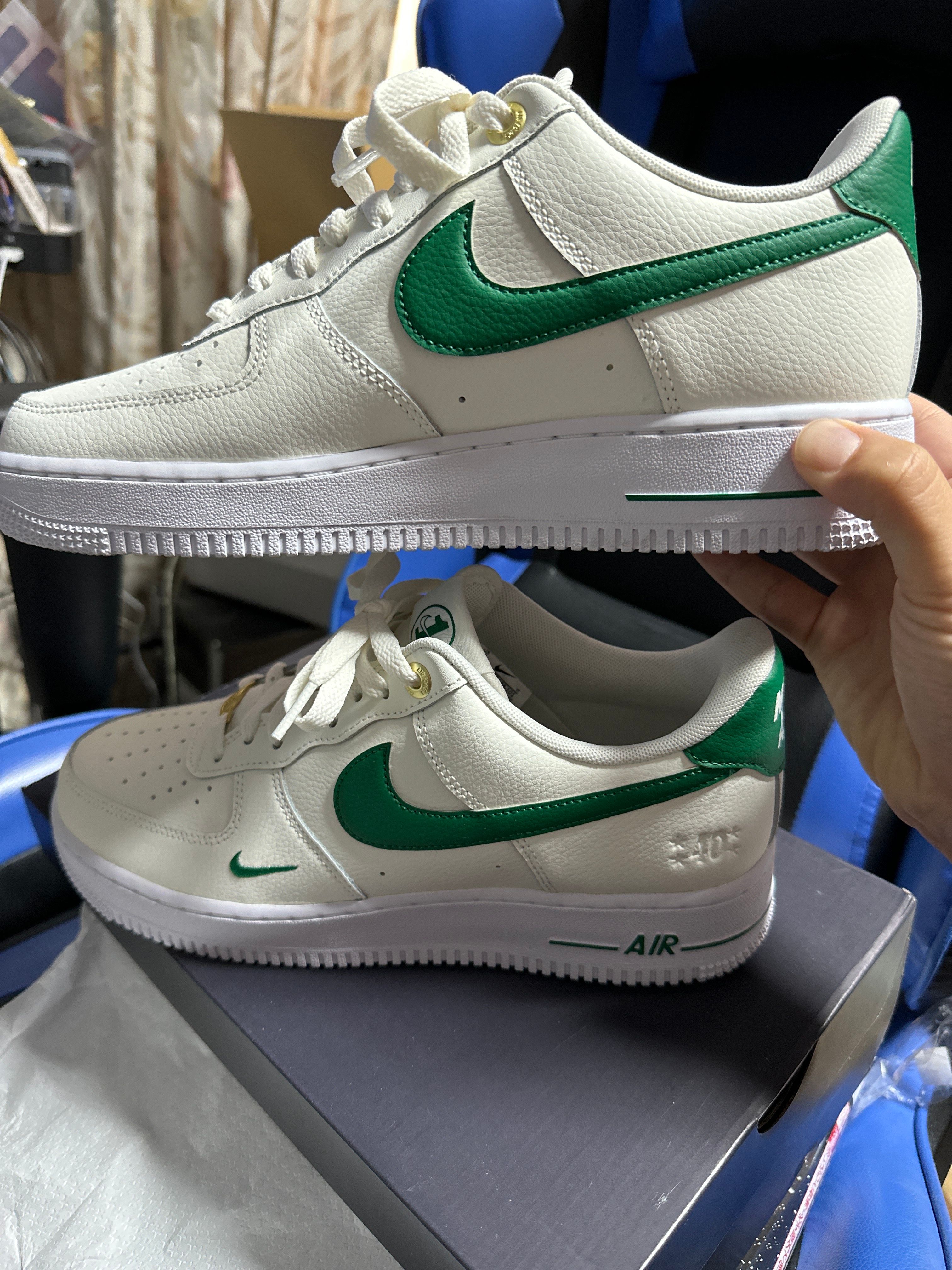 Nike Air Force 1 Low 40th Anniversary "Sail/Malachite-White-Metallic Gold"