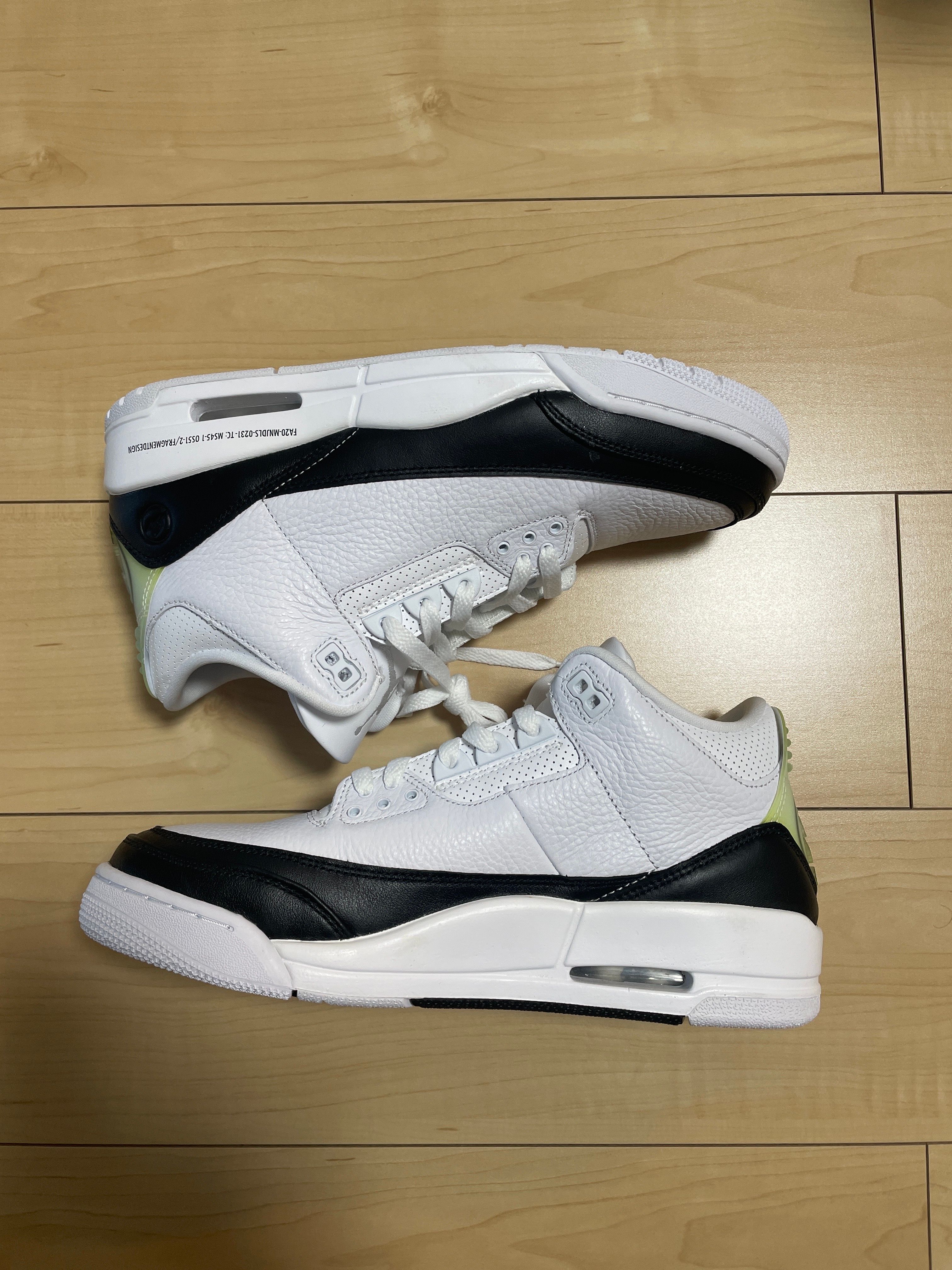 Fragment × Nike Air Jordan 3 "White/Black"