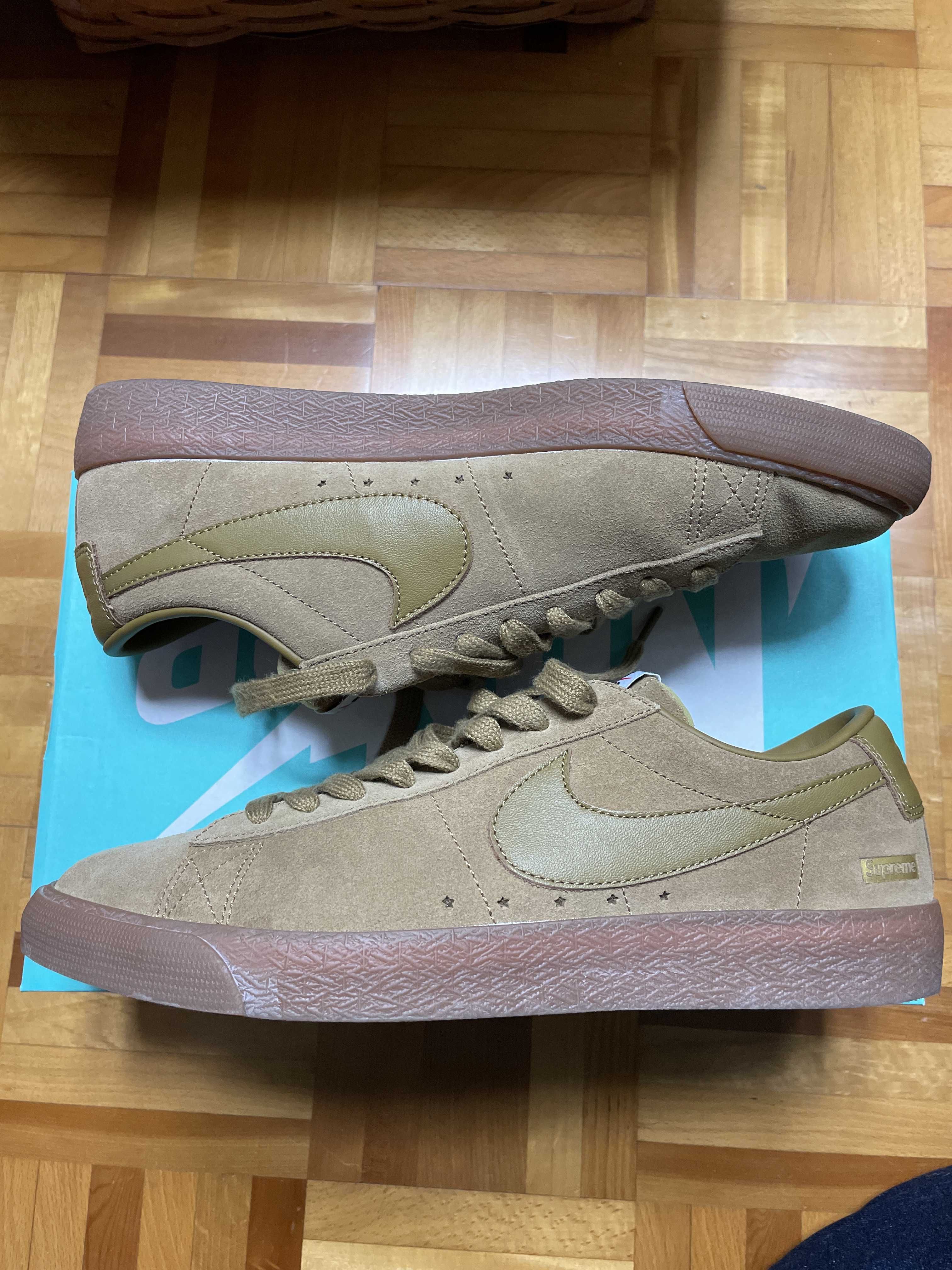 Supreme × Nike SB Blazer Low GT "Golden Beige"