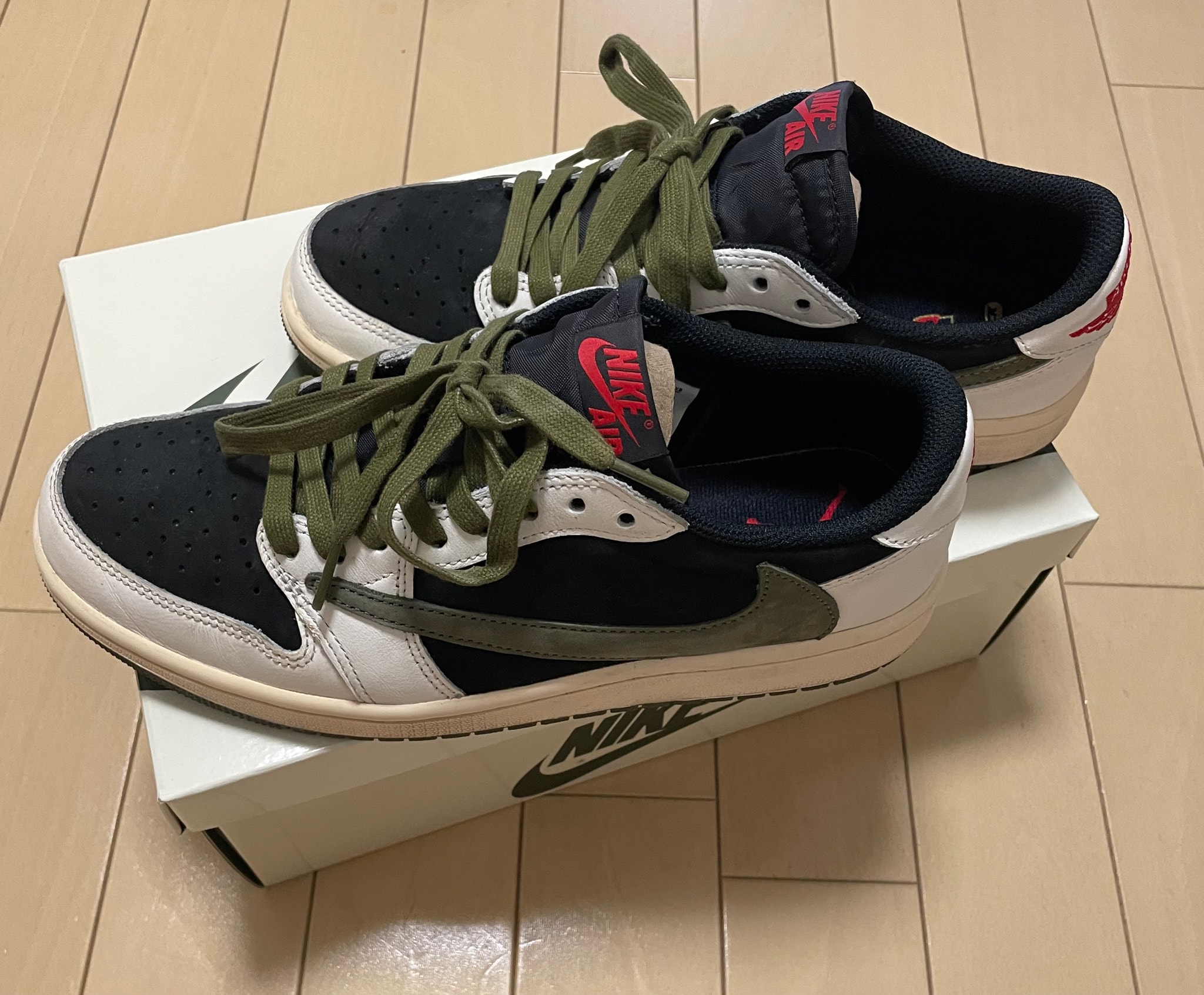 Travis Scott × Nike Women's Air Jordan 1 Low OG "Medium Olive"