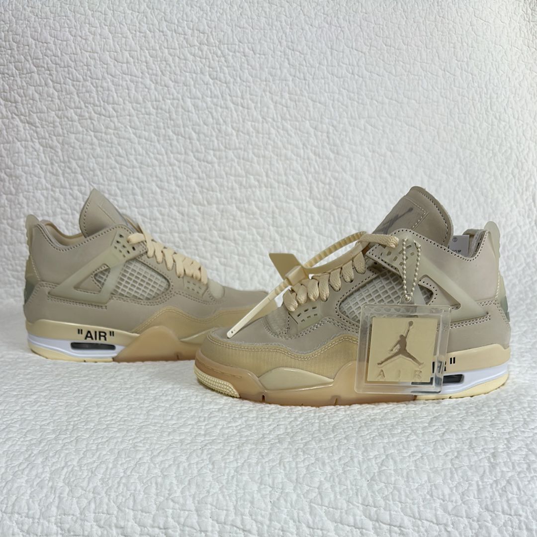 Off-White × Nike Women's Air Jordan 4 SP "Sail"