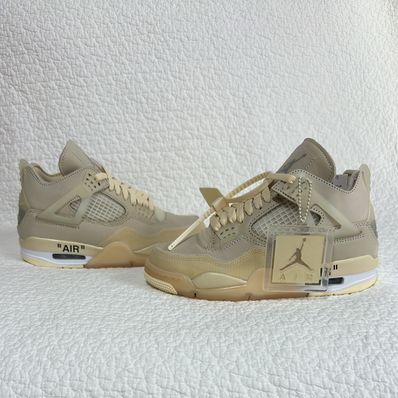 Off-White × Nike Women's Air Jordan 4 SP "Sail"