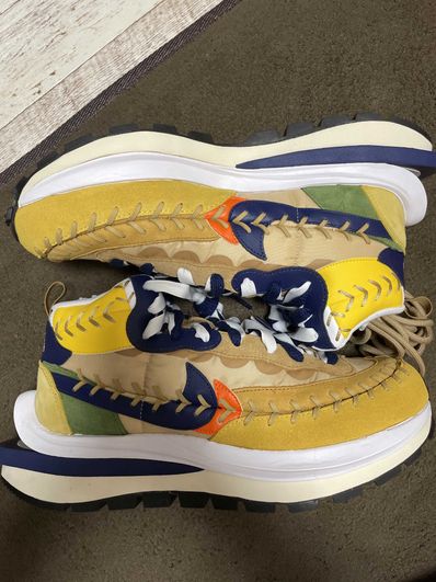 Jean-Paul Gaultier × sacai × Nike VaporWaffle "Sesame/Multi Color"