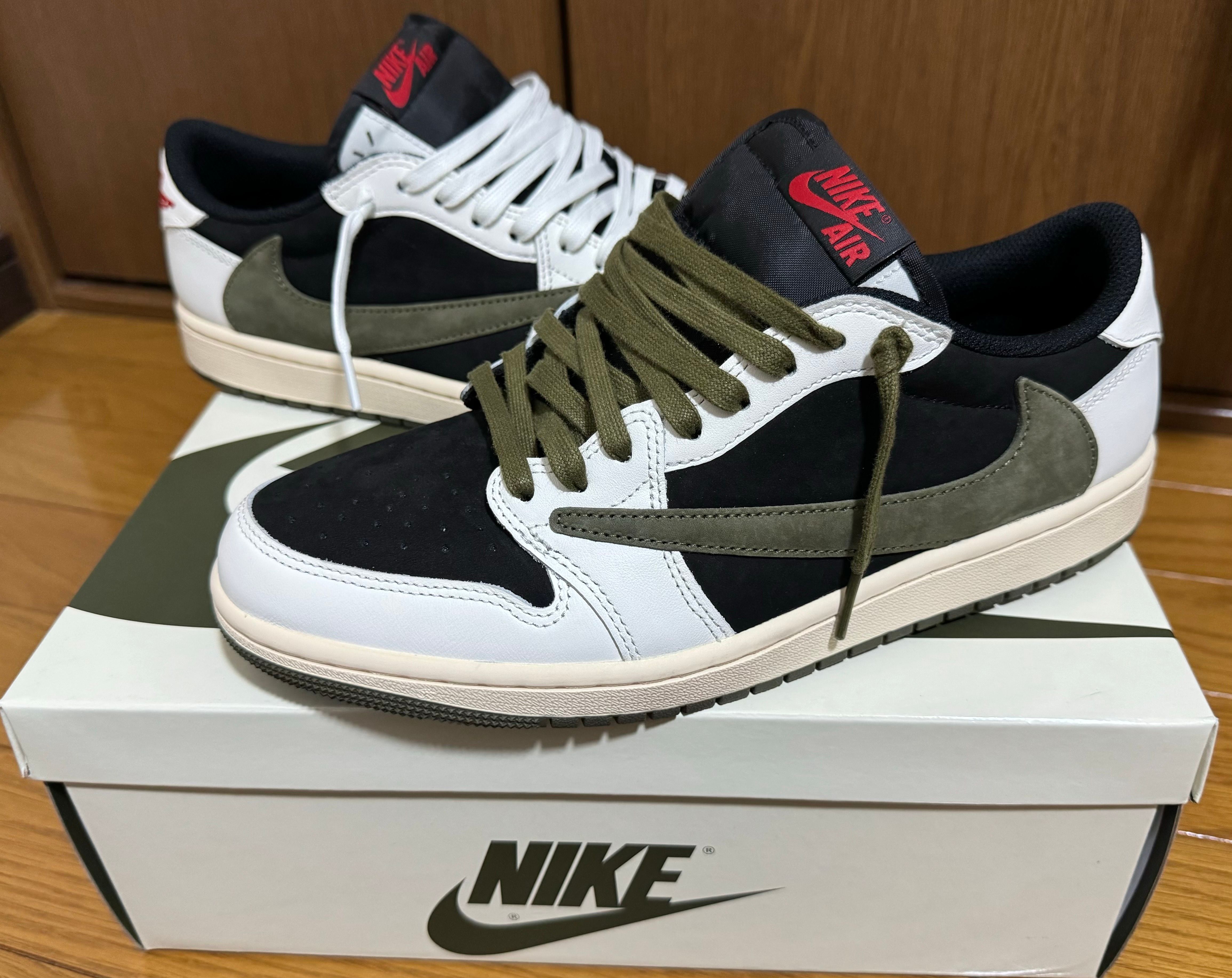 Travis Scott × Nike Women's Air Jordan 1 Low OG "Medium Olive"