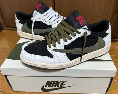 Travis Scott × Nike Women's Air Jordan 1 Low OG "Medium Olive"