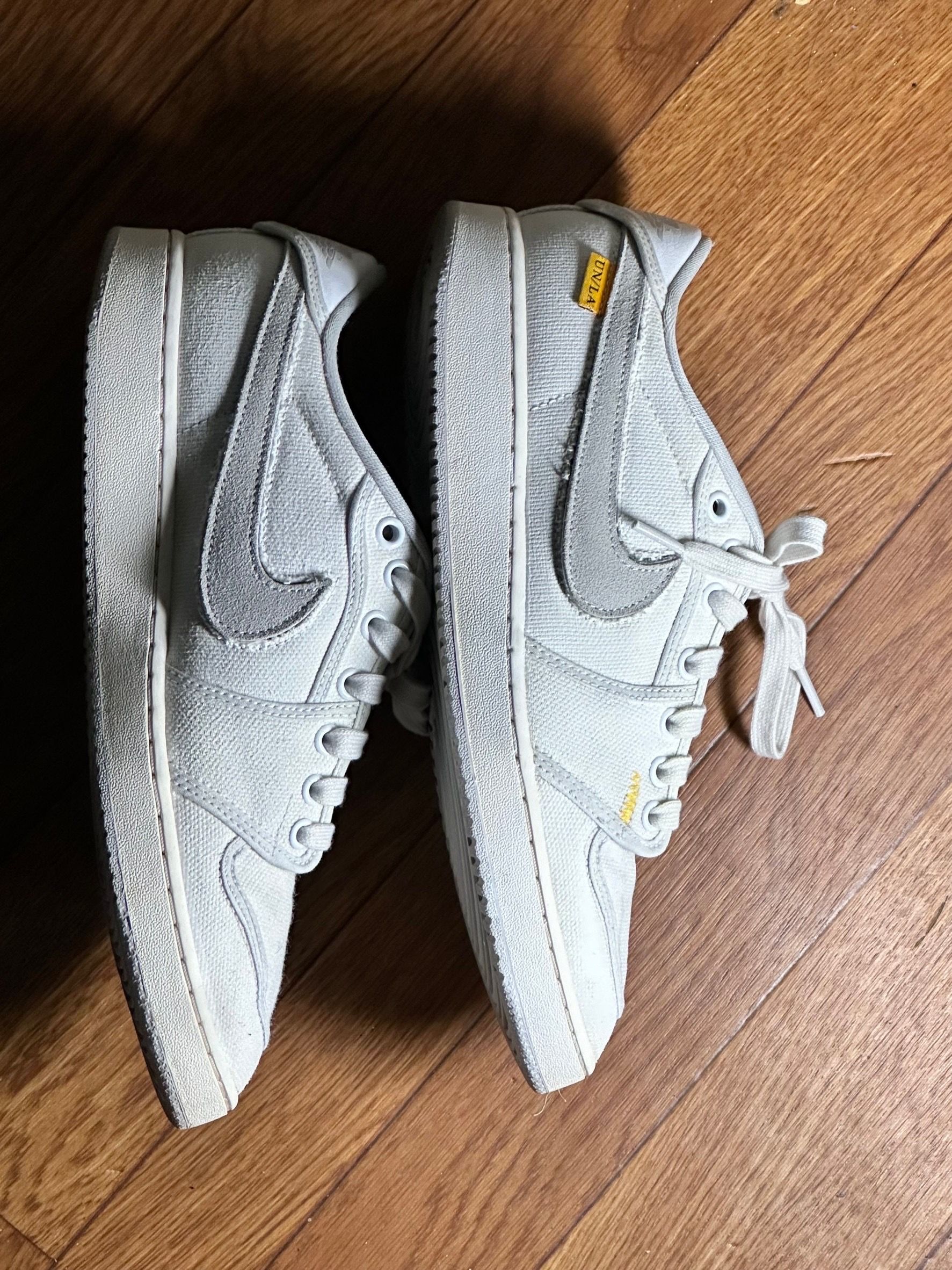 UNION × Nike Air Jordan 1 Low KO "White Canvas"