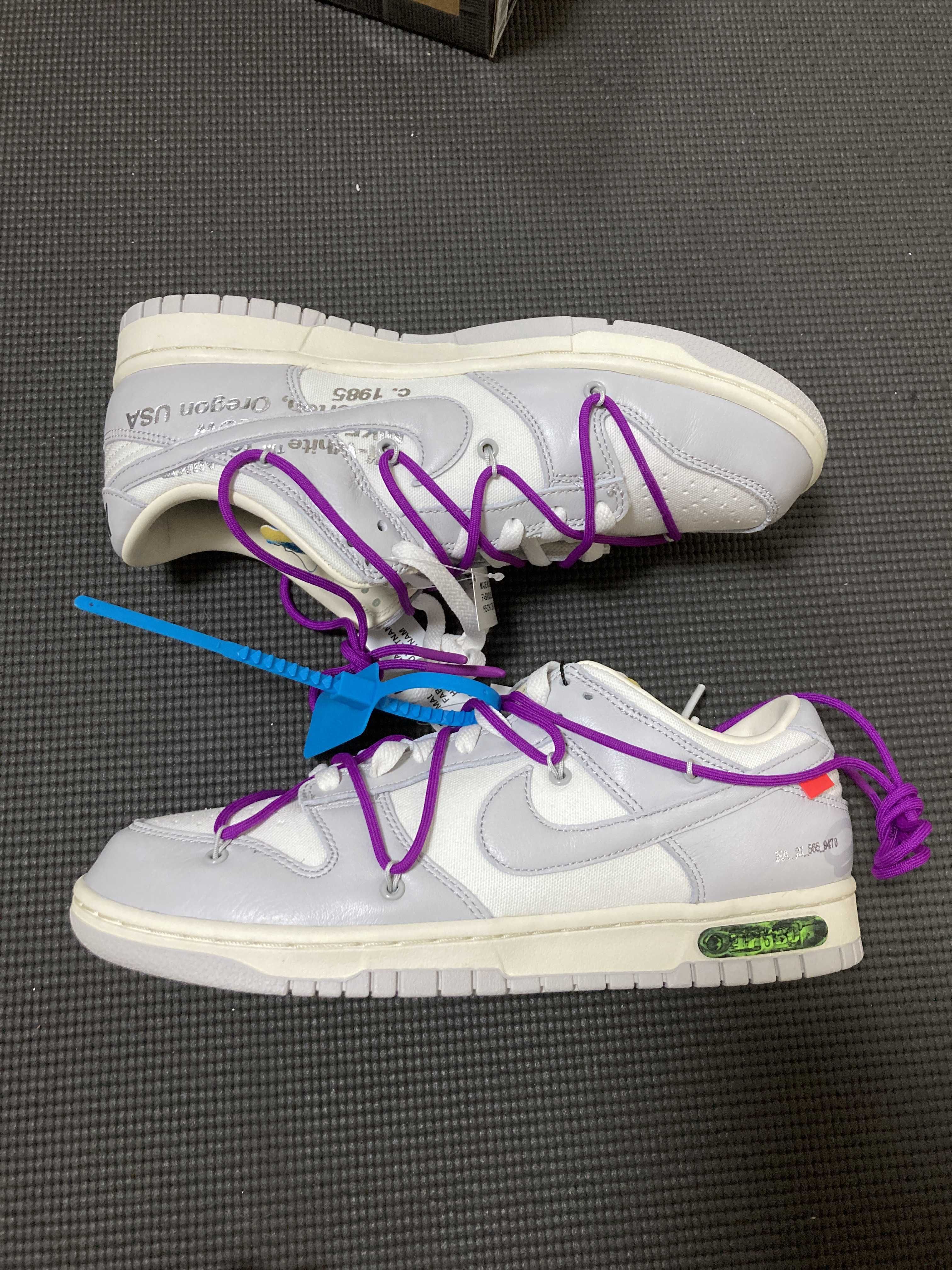 Off-White × Nike Dunk Low "Sail/Neutral Gray"