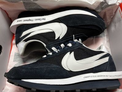 Fragment × sacai × Nike LD Waffle "Blackended Blue"