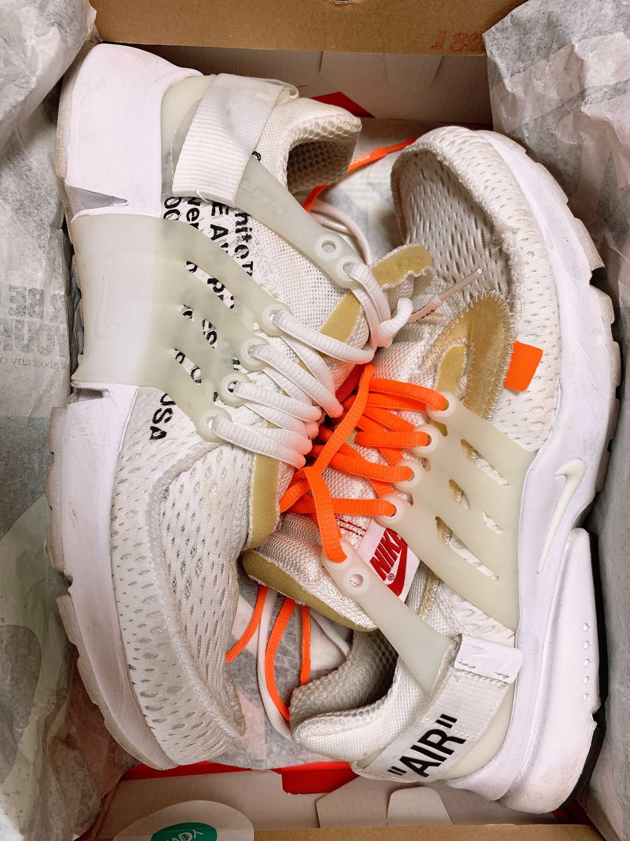 Off-White × Nike Air Presto "White/Black/Cone"