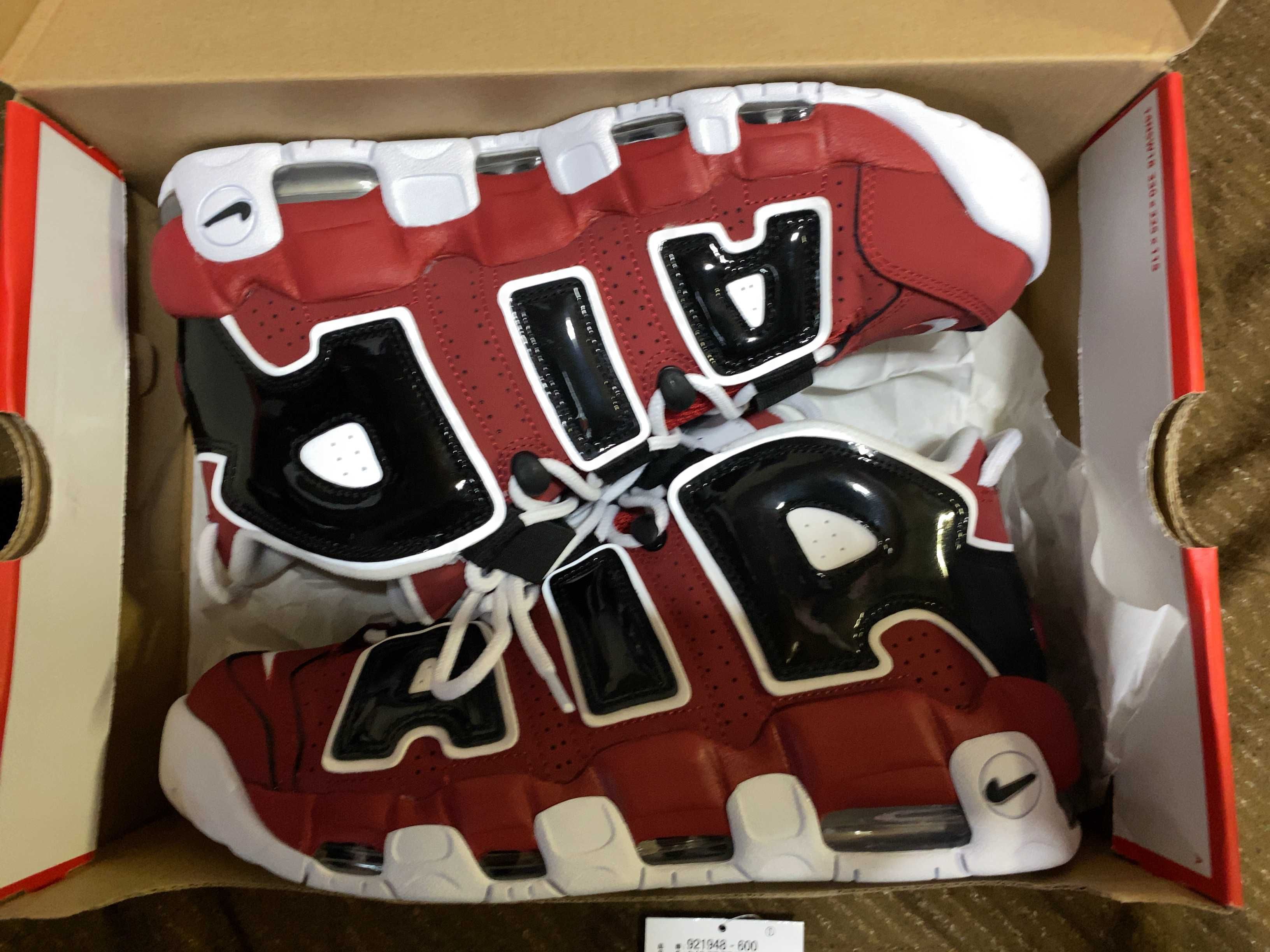 Nike Air More Uptempo ’96 "Black and Varsity Red" (2021)