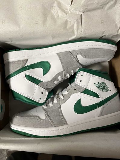 Nike Air Jordan 1 Mid "Green Grey White"