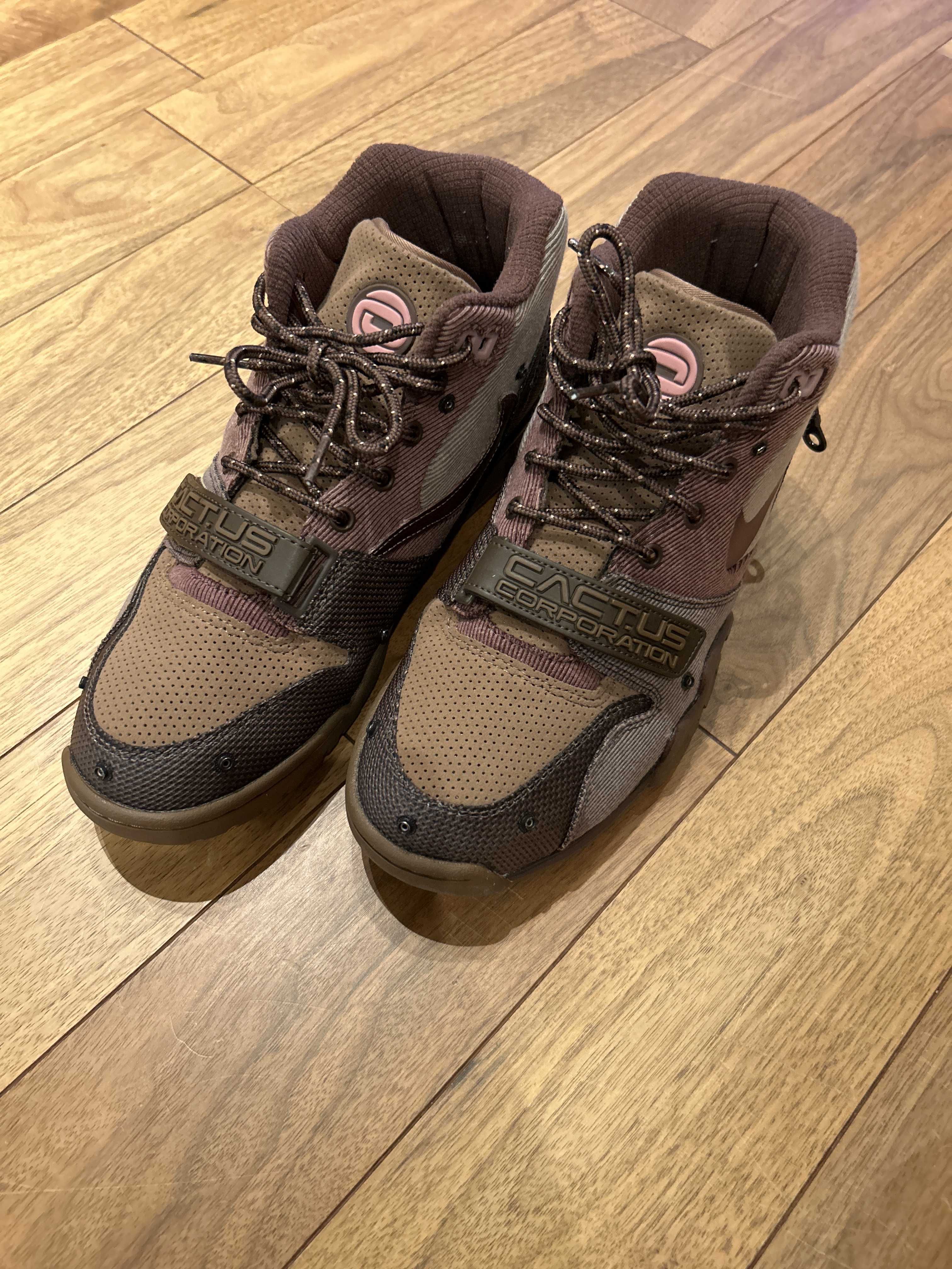 Travis Scott x Nike Air Trainer 1 SP "Archaeo Brown and Rust Pink"