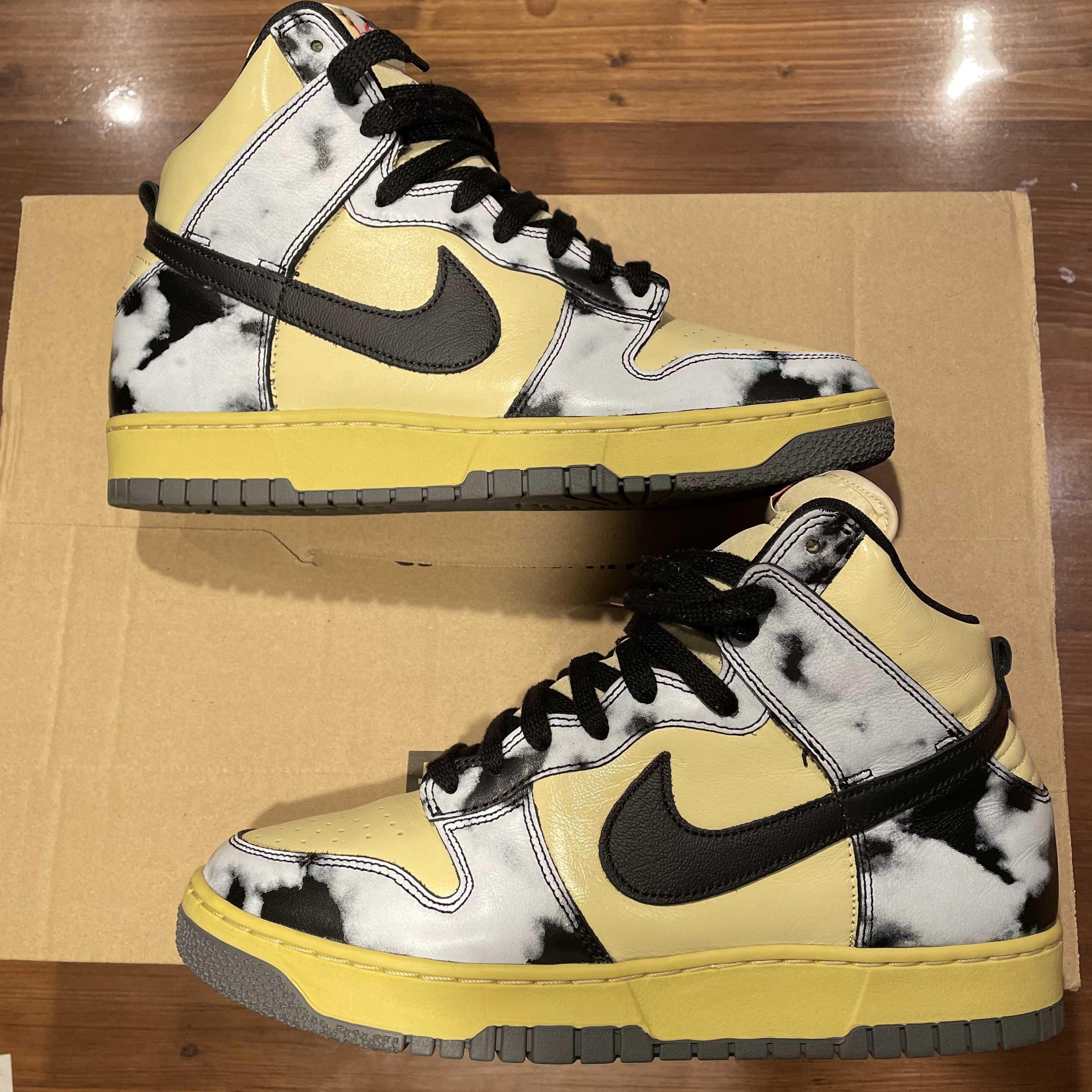 Nike Dunk High "Black Acid Wash"