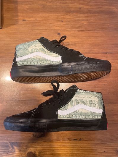Supreme × Vans Dollar Skate Grosso Mid "Black"