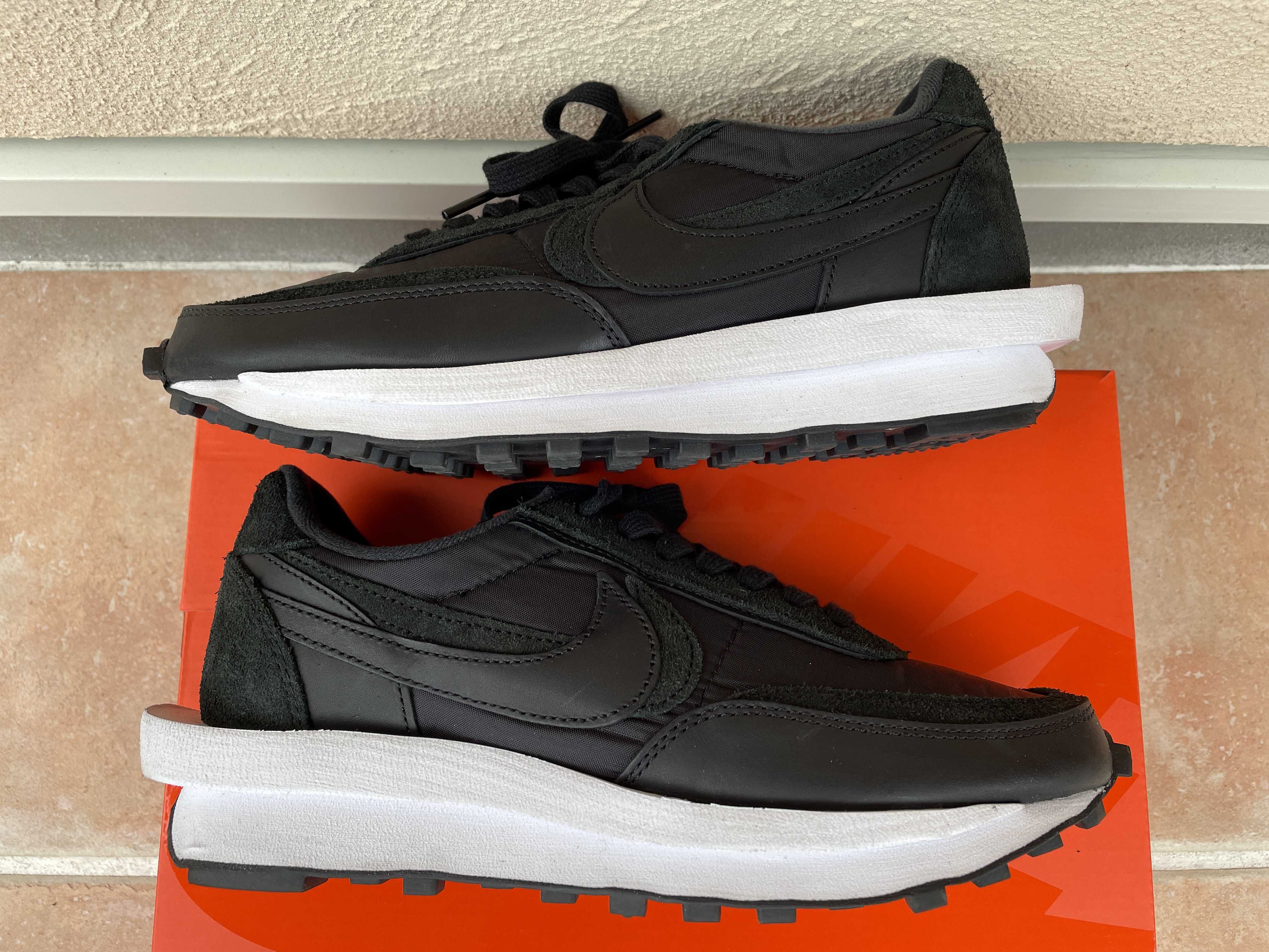 sacai × Nike LDV Waffle "Triple Black"