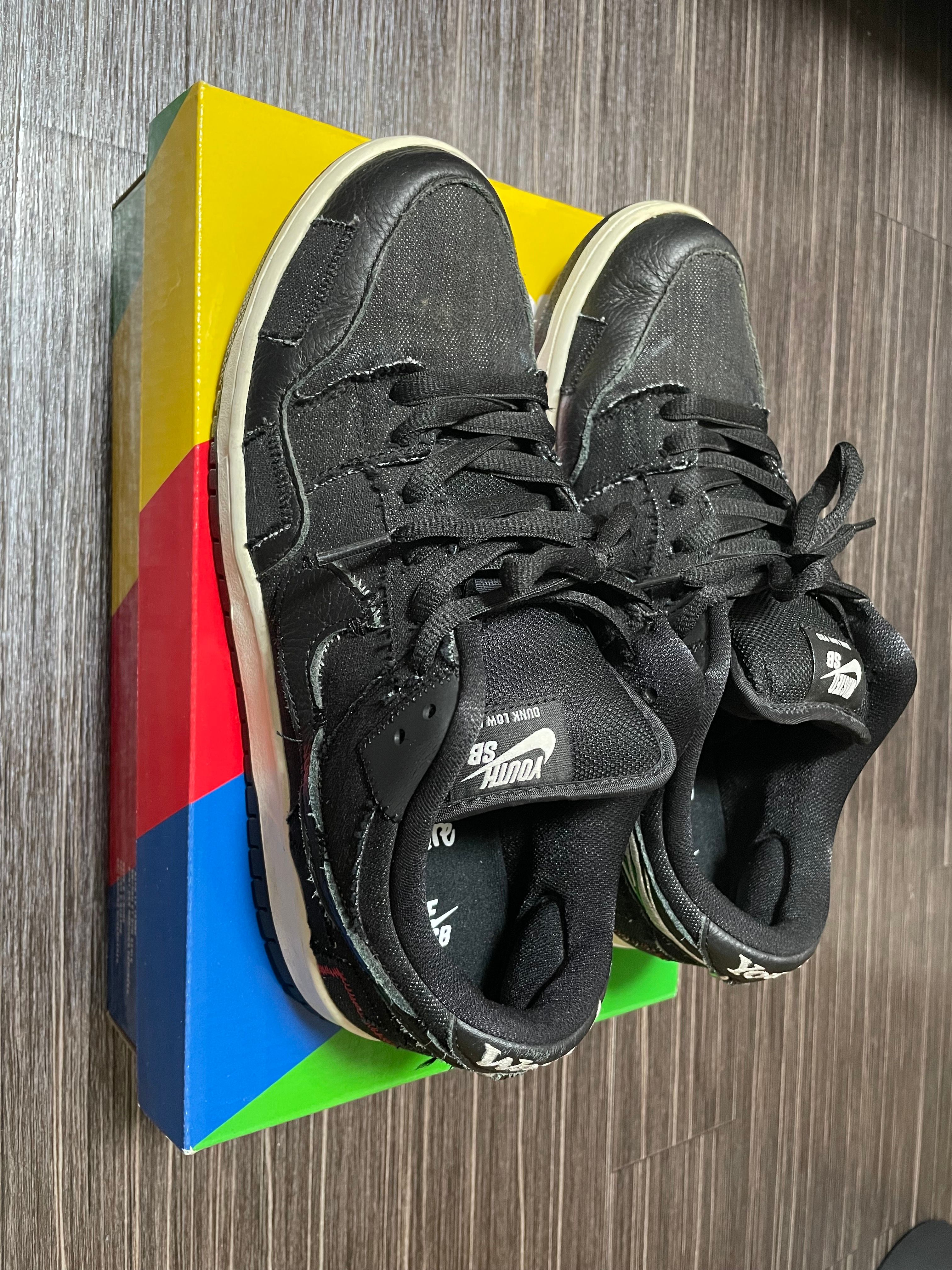 Wasted Youth × Nike SB Dunk Low "Black Denim" / VERDY